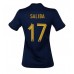 Tanie Strój piłkarski Francja William Saliba #17 Koszulka Podstawowej dla damskie MŚ 2022 Krótkie Rękawy